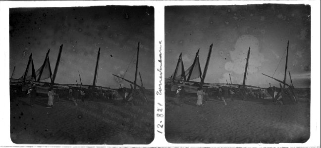 Tirant de la barca al vespre