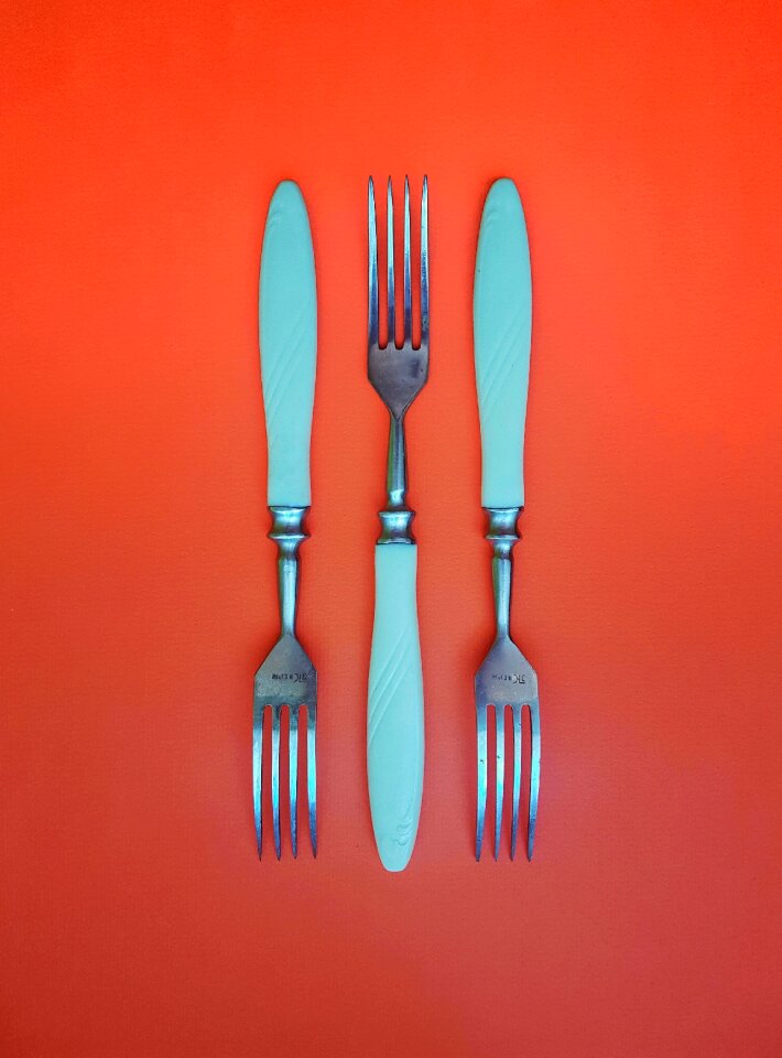 Burlap fabric cutlery