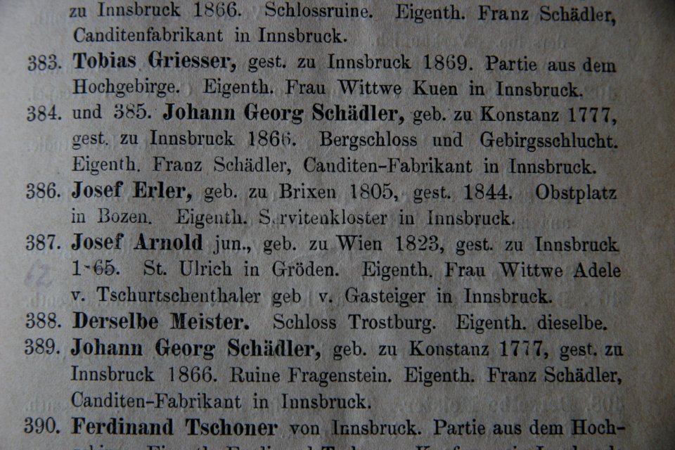 Tiroler Kunstausstellung 1879 Ferdinandeum J. Arnod d.J