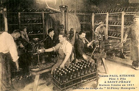 Tirage et embouteillage du saint-péray