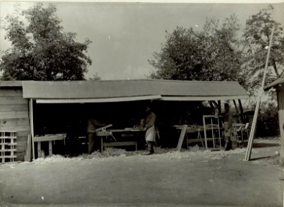 Tischlerwerkstätte d.Schanzzeugdepot Nr.7.Aufgen. 30.VIII.1915. Standort, Cellulosefabrik Villach. (BildID 15461581)