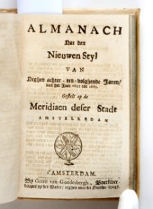 Titelblad till Almanach nae den nieuwen styl För åren 1657-1665 - Skoklosters slott - 93301