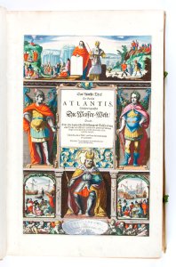 Titelblad till atlas om haven på tyska från 1652 - Skoklosters slott - 93258 photo