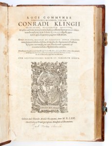 Titelblad till bok från 1565 - Skoklosters slott - 93201