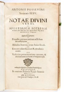 Titelblad från 1586, ...Notae divini verbi... - Skoklosters slott - 93206 photo