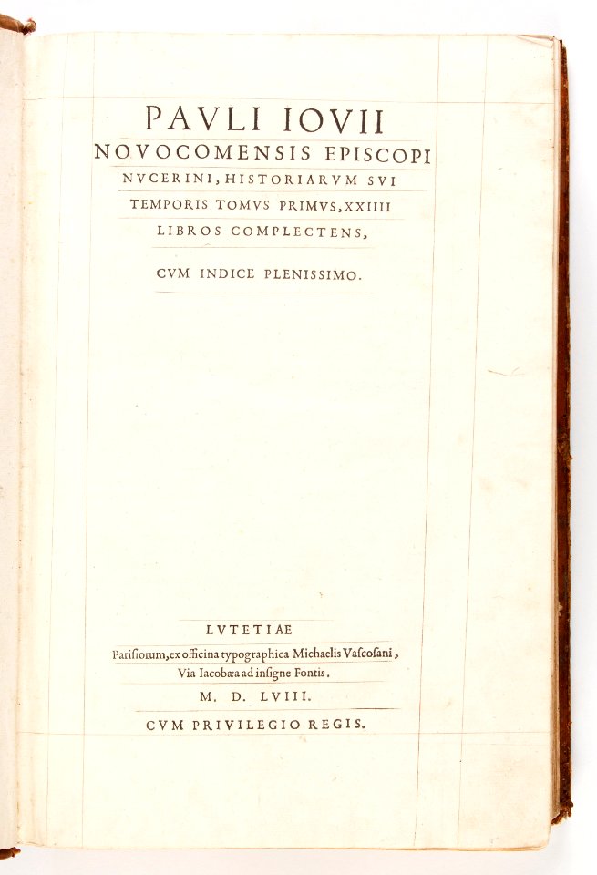 Titelblad, ...Historiarvm svi temporis tomvs primvs (- tomvs secvndus)... - Skoklosters slott - 93345