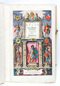 Titelblad till atlas på tyska från 1647 Novus Atlas... - Skoklosters slott - 93257
