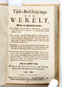 Titelblad till bok på nederlänska från 1654 - Skoklosters slott - 93304 photo