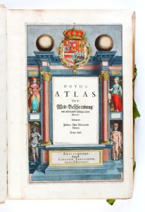 Titelblad till atlas på tyska från 1647 - Skoklosters slott - 93256 photo