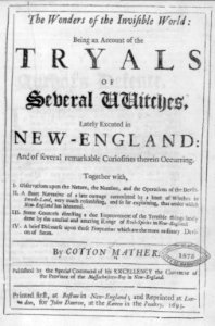 Title page - no illus. of Triyals of...Witches... by Cotton Mather LCCN2006679873