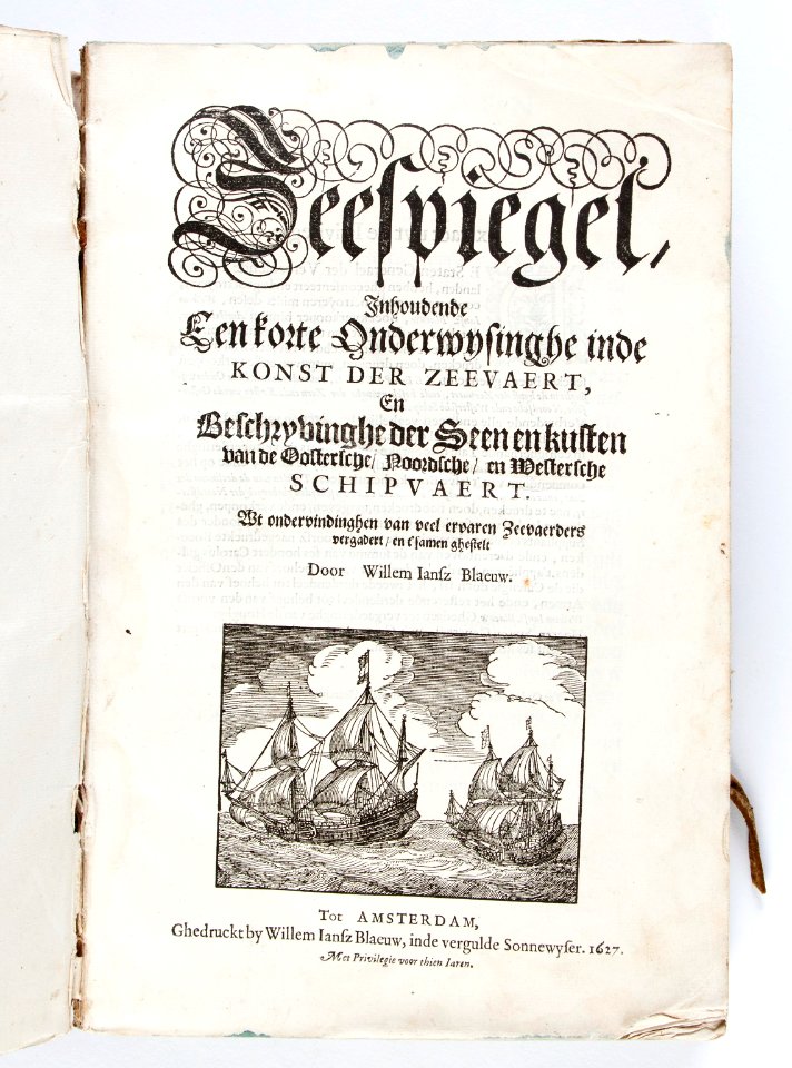 Titelblad till bok om navigation från 1627 - Skoklosters slott - 93269 photo