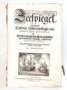 Titelblad till bok om navigation från 1627 - Skoklosters slott - 93269 photo