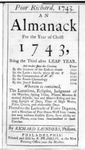Title page for Poor Richard, 1743, an Almanack ... LCCN2005692066