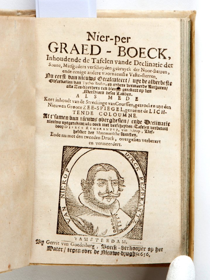 Titelblad till bok från 1656 på nederlänska - Skoklosters slott - 93300