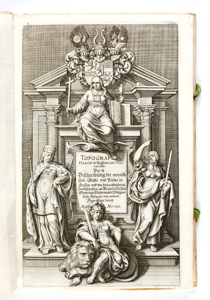 Titelblad till Topografi av Hessen och närområdena. från 1646 - Skoklosters slott - 93264