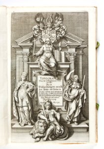 Titelblad till Topografi av Hessen och närområdena. från 1646 - Skoklosters slott - 93264