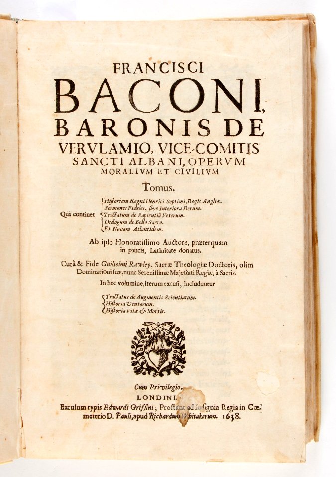 Titelblad, 1638, ...Opervm moralivm et civilvm... - Skoklosters slott - 93381