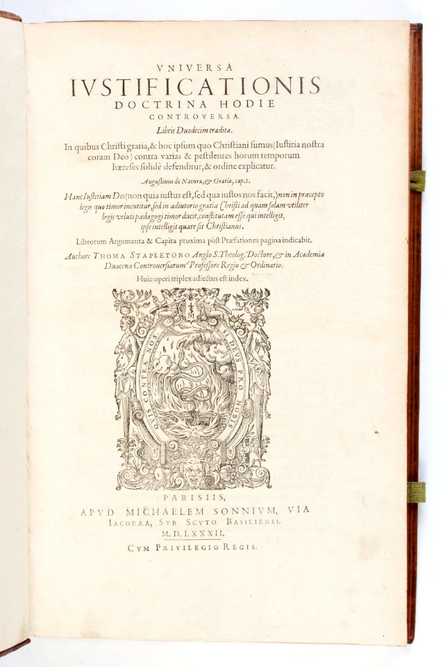Titelblad till bibel från 1582 - Skoklosters slott - 93189