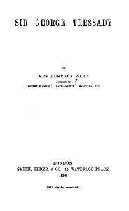 Title Page of Sir George Tressady