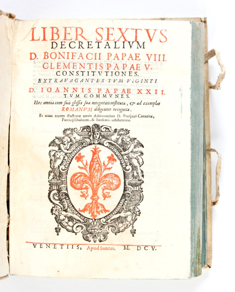Titelblad till bok från 1605 - Skoklosters slott - 93240