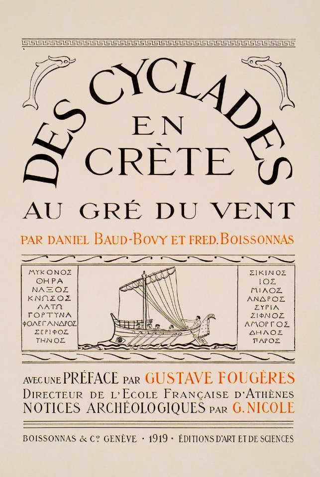 Title page - Baud-bovy Daniel Boissonnas Frédéric - 1919