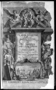 Title page of Falaius Josephus, Joodsche Historien, 1665 ed. LCCN2004667649