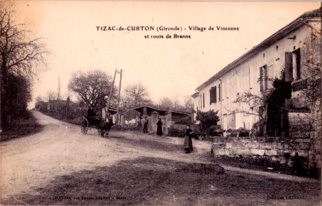 Tizac-de-Curton - route de Branne