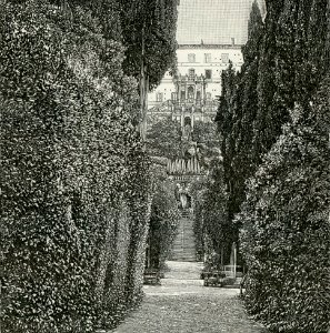 Tivoli viale e prospetto della Villa d Este