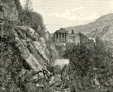 Tivoli Tempio di Vesta e monte Catillo