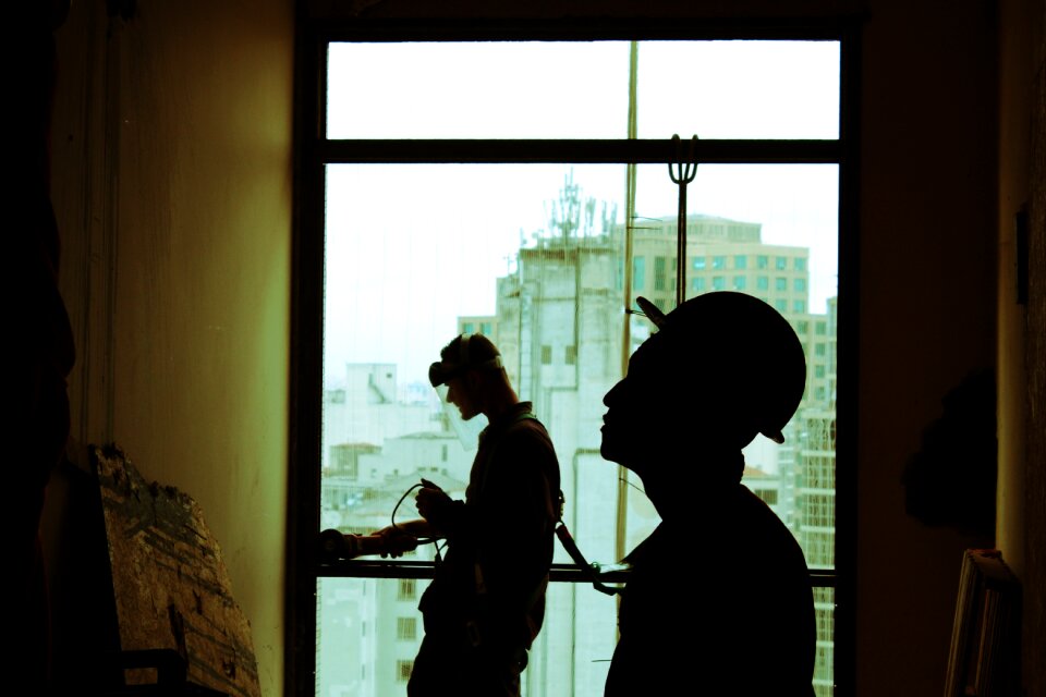 Indoor people work