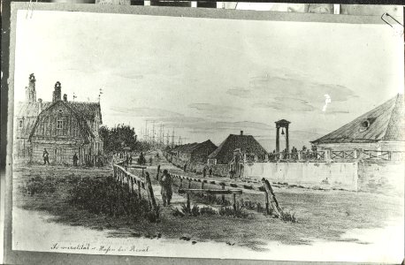 TLA 1465 1 2791 repro C. Fr. Chr.Buddeuse joonistusest Tallinna admiraliteet ja sadam V. Sadama tänav 19 sajandi I pool