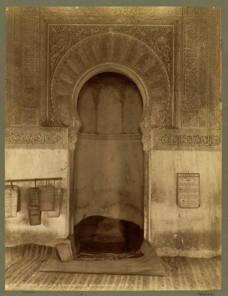 Tlemcen. Mihrab de la Medersa (Djama Abd-el-Kassem) - ND. Phot. LCCN2004665062