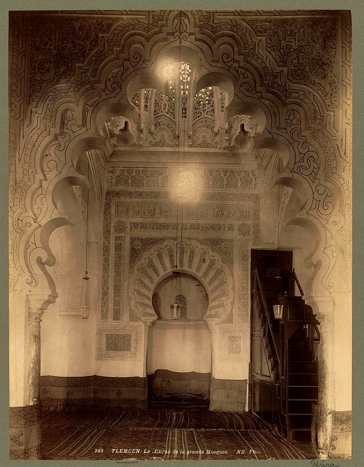 Tlemcen. Le mihrab de la grand Mosquée - ND. Phot. LCCN2004665073