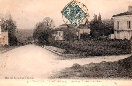 Tizac-de-Curton - route de Branne à Bordeaux