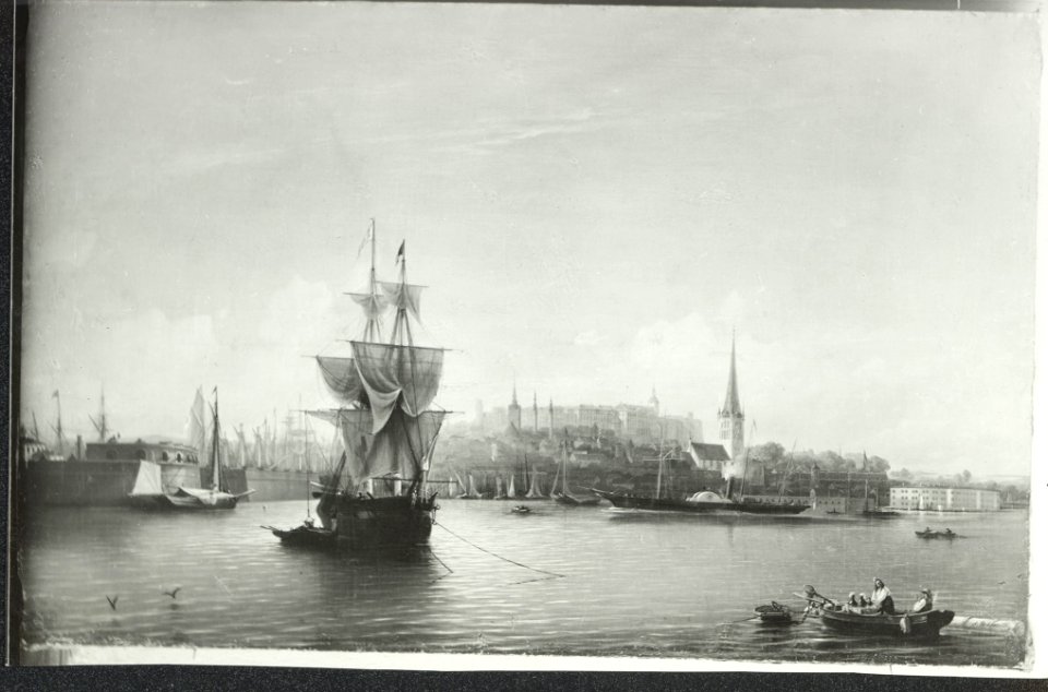 TLA 1465 1 2781 repro A Bogoljubovi maalist Tallinna sadam 1853