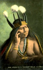 Tlingit woman called Mrs Stene-Tu, Alaska, between 1900 and 1909 (AL+CA 6701) photo