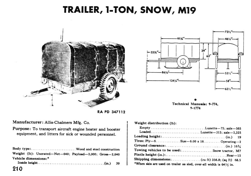TM9-2800 pp210 M19 Snow Trailer wiki