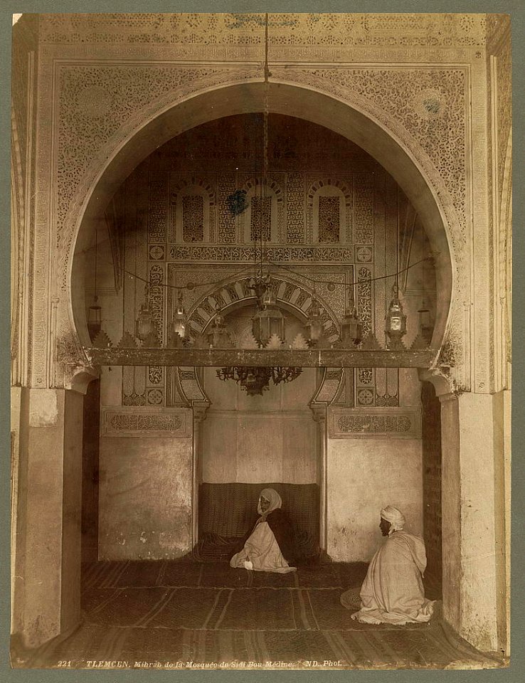 Tlemcen. Mihrab de la Mosquée de Sidi Bou Médine - ND. Phot. LCCN2004665061