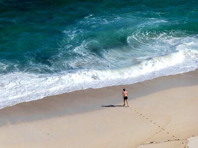 Wave footprints roar