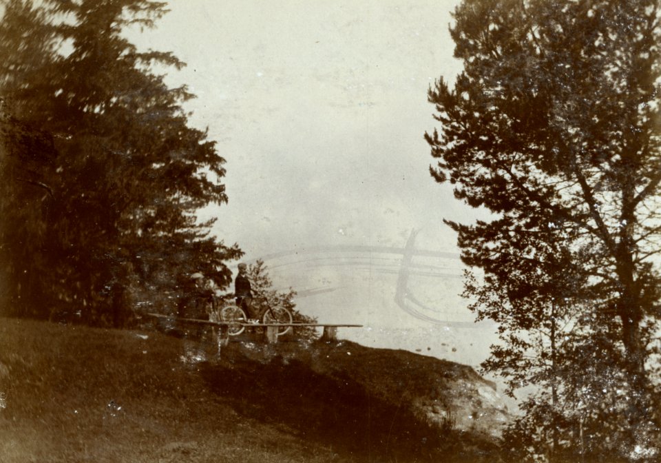 TLA 1465 1 8779 Die Aussiht aus Meer am Strandhofe bei Tischert. Vaade merele Tiskre rannast, kaldal mees jalgrattaga 1900 fotogr August Sakaria (Sakarias)