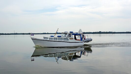 Boating vessel reflection