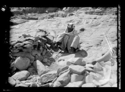 To Sinai by car. Gebel Mousa. Burak's (Mohamet's Camel's) footprint LOC matpc.15574