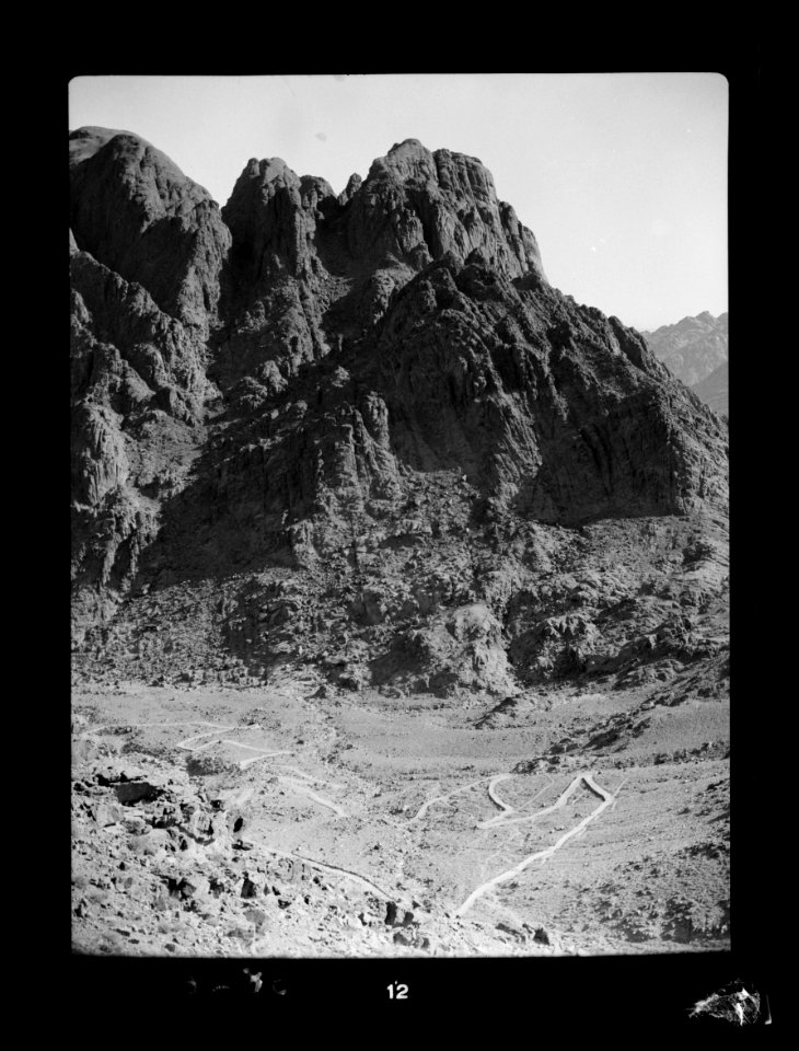 To Sinai by car. Precipitous Granite Hill N.E. of the monastery LOC matpc.15571