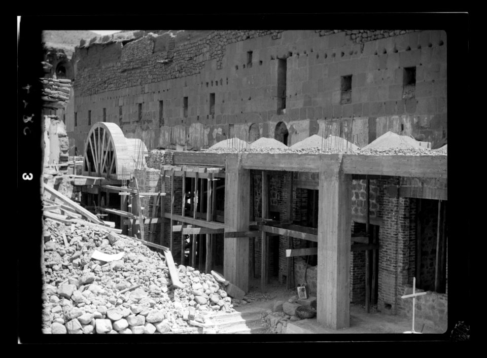 To Sinai by car. St. Katherine's (i.e., St. Catherine's) Monastery in Sinai. Construction of additional rooms LOC matpc.15569