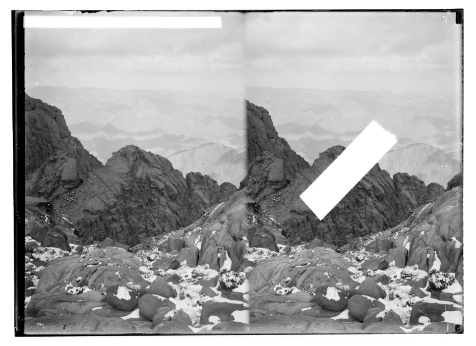 To Sinai via the desert. Magnificent view seen from Jebel Serbal. LOC matpc.01973