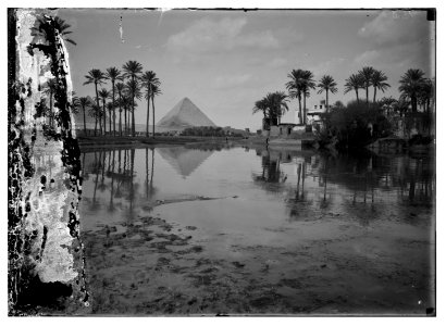 To Sinai via the desert. Village near the pyramids of Gizeh LOC matpc.05420