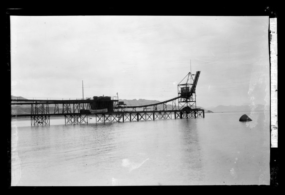 To Sinai via the desert. The landing pier at Abou Zenimeh LOC matpc.22035
