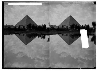 To Sinai via the desert. The Great Pyramid of Cheops. LOC matpc.01935