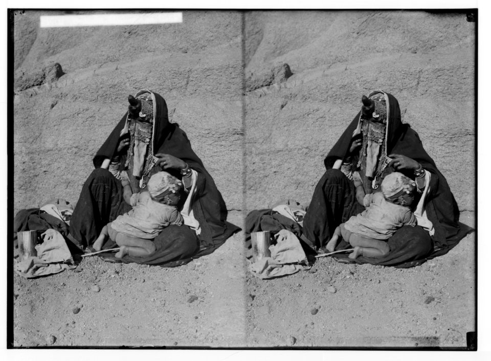 To Sinai via the Red Sea, Tor, and Wady Hebran. Bedouin mother and baby. LOC matpc.02105