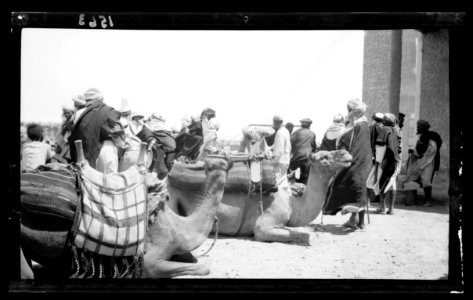 To Sinai via the Red Sea, Tor, and Wady Hebran. At Tor, preparing for journey to Sinai LOC matpc.22041